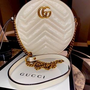 Gucci GG Marmont Mini Round Crossbody Bag